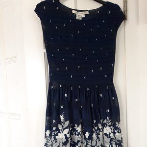 MAX STUDIO Blue and white floral dress